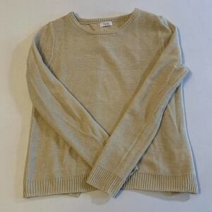 5/ $25 TOBI Tan Open back crewneck sweater S